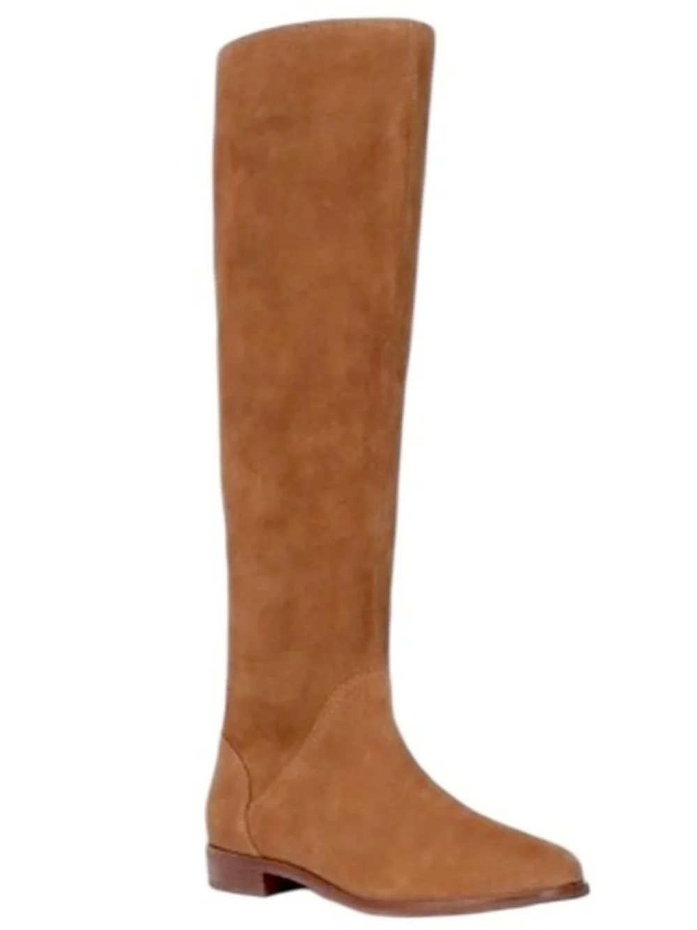 Gianni Bini Over-the-Knee Suede Boots in Tan